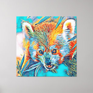AnimalMix_RedPanda_001 Leinwanddruck