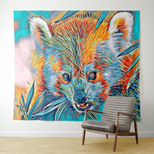 AnimalMix_RedPanda_001 Wandteppich