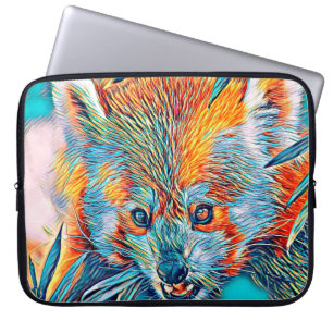 AnimalMix_RotPanda_001 Laptopschutzhülle