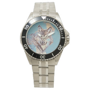 AnimalMix_Wolf_012 Armbanduhr