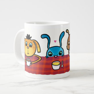 Animals have tea, icecream, soup m.m. Jumbo Mugg Jumbo-Tasse
