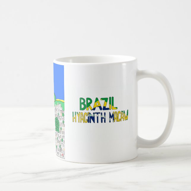 Animals of the World, Brazil: Hyacinth Macaw Kaffeetasse (Rechts)