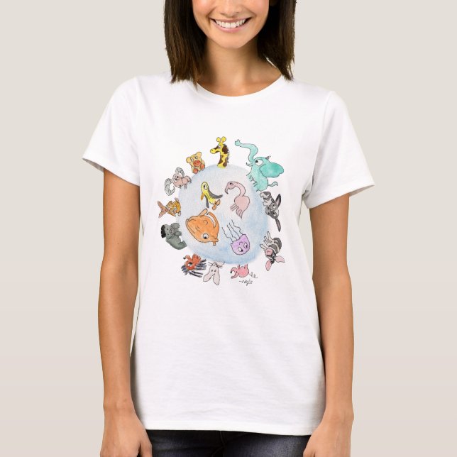 Animals of the World T-Shirt (Vorderseite)