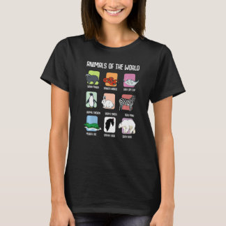 Animals Of The World Zoo Life  Zebra Panda Bird Be T-Shirt