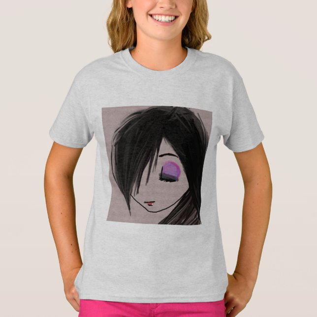 Animamädchen T-Shirt (Vorderseite)