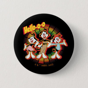 Animaniacs Hello-o-o Retro Equalizer Graphic Button