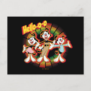 Animaniacs Hello-o-o Retro Equalizer Graphic Postkarte