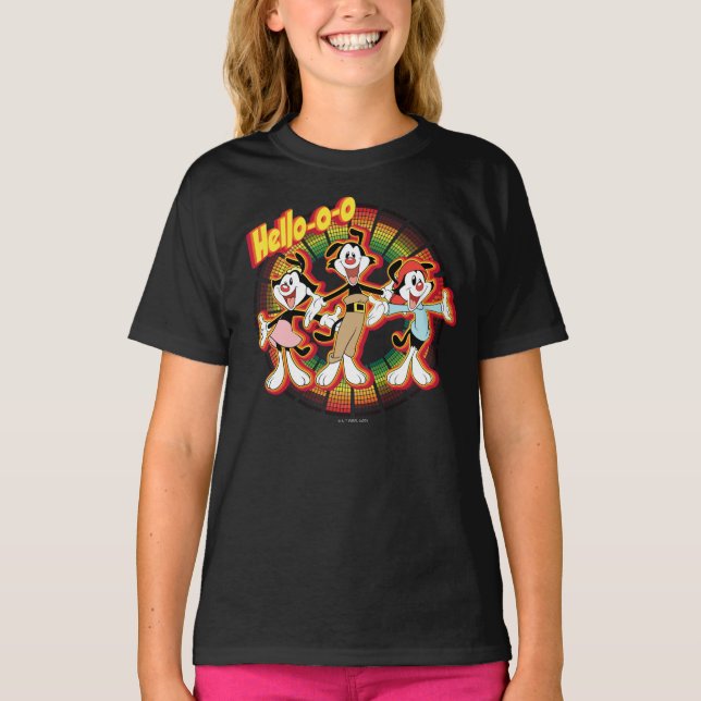 Animaniacs | Hello-o-o Retro Equalizer Graphic T-Shirt (Vorderseite)