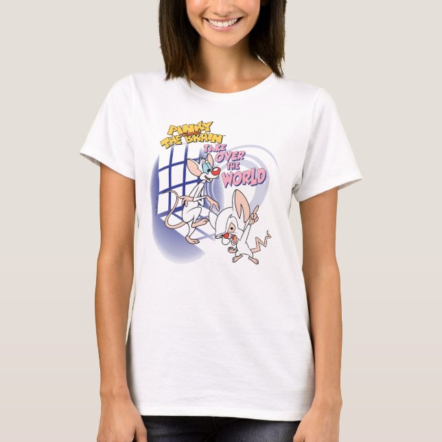 Animaniacs | Übernehmen Sie die Weltgrafik T-Shirt (Vorderseite)