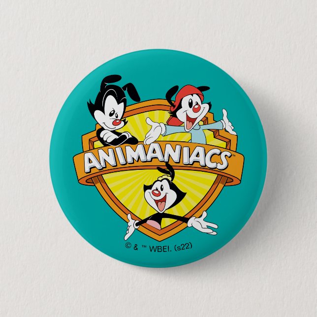 Animaniacs | Warner Brothers & Sister WB Shield Button (Vorderseite)