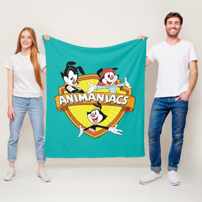 Animaniacs | Warner Brothers & Sister WB Shield Fleecedecke (Beispiel)