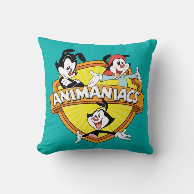 Animaniacs | Warner Brothers & Sister WB Shield Kissen (Vorderseite)