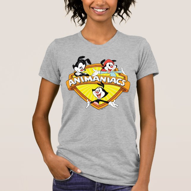Animaniacs | Warner Brothers & Sister WB Shield T-Shirt (Vorderseite)