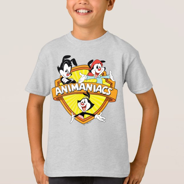 Animaniacs | Warner Brothers & Sister WB Shield T-Shirt (Vorderseite)