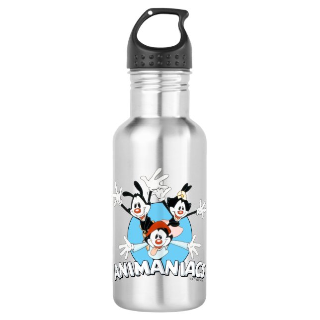Animaniacs | Warner Siblings Arms Wide Graphic Edelstahlflasche (Vorderseite)