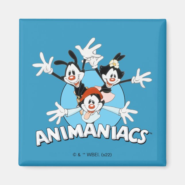 Animaniacs | Warner Siblings Arms Wide Graphic Magnet (Vorne)