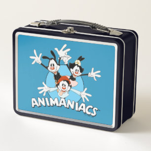 Animaniacs Warner Siblings Arms Wide Graphic Metall Brotdose