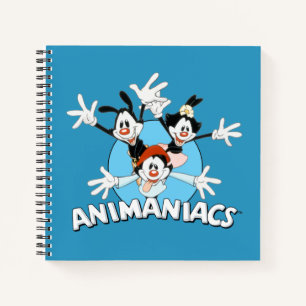 Animaniacs Warner Siblings Arms Wide Graphic Notizbuch