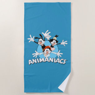 Animaniacs   Warner Siblings Arms Wide Graphic Strandtuch