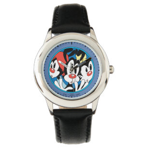 Animaniacs   Warner Siblings Circle Graphic Armbanduhr