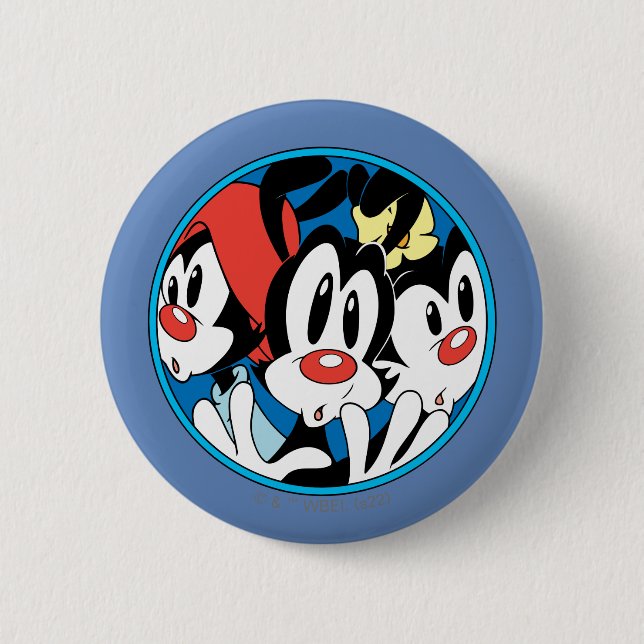 Animaniacs | Warner Siblings Circle Graphic Button (Vorderseite)