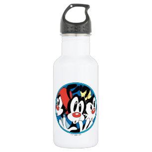 Animaniacs Warner Siblings Circle Graphic Edelstahlflasche