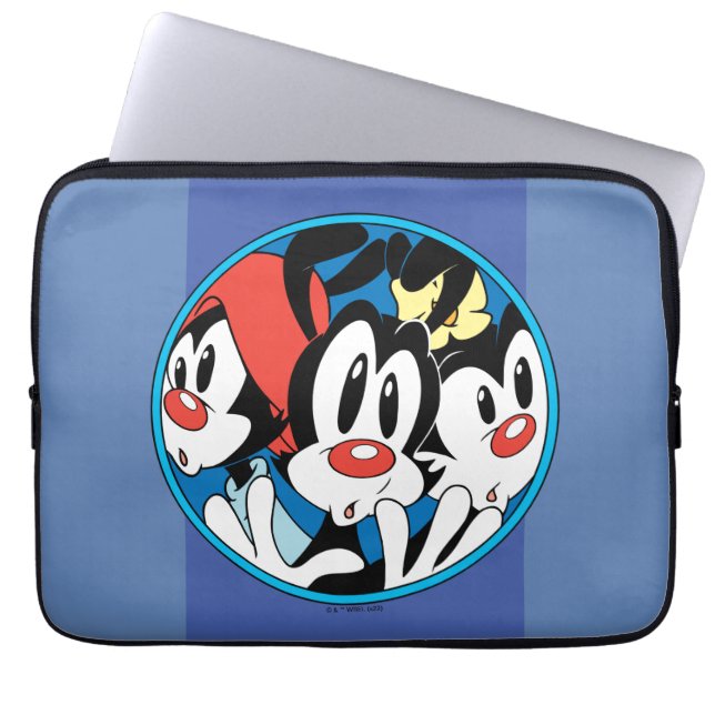 Animaniacs | Warner Siblings Circle Graphic Laptopschutzhülle (Vorderseite)