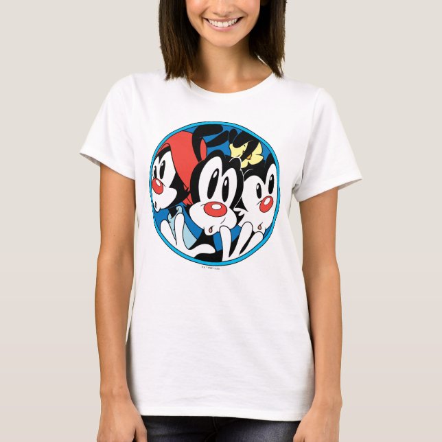 Animaniacs | Warner Siblings Circle Graphic T-Shirt (Vorderseite)