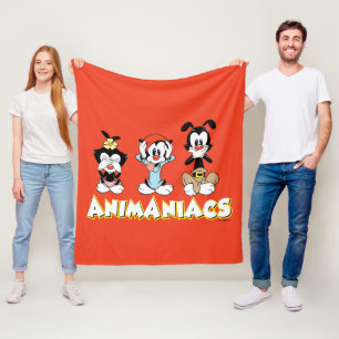Animaniacs   Warner Siblings "No Evil" Grafik Fleecedecke