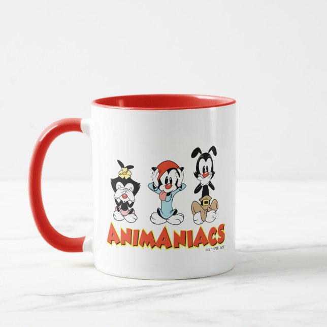 Animaniacs | Warner Siblings "No Evil" Grafik Tasse (Links)