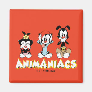 Animaniacs Warner Siblings "No Evil" Graphic Magnet