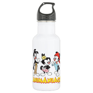 Animaniacs   Yakko, Dot, and Wakko Standing Edelstahlflasche