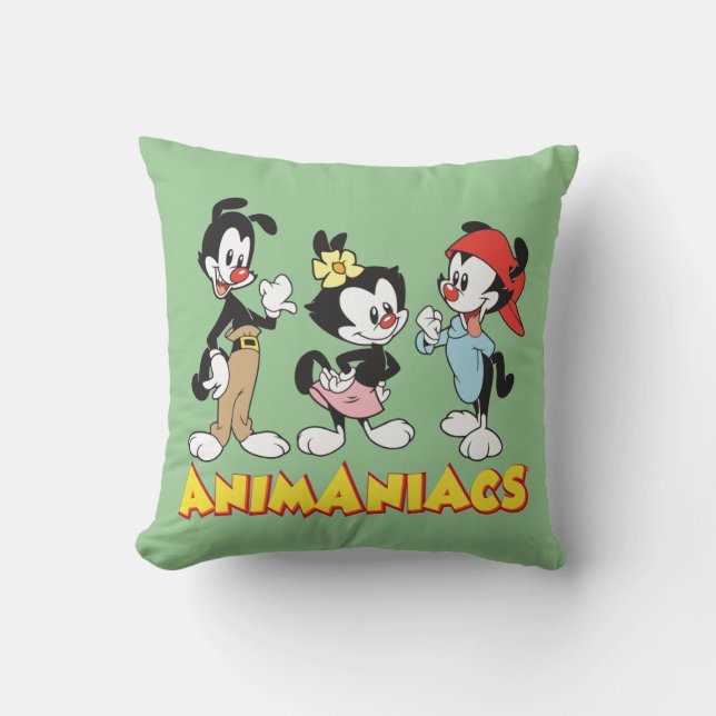 Animaniacs | Yakko, Dot und Wakko Stehend Kissen (Vorderseite)
