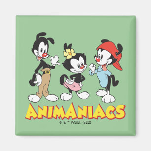 Animaniacs   Yakko, Dot und Wakko Stehend Magnet