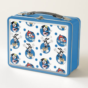 Animaniacs Yakko, Wakko & Dot Circle Pattern Metall Brotdose
