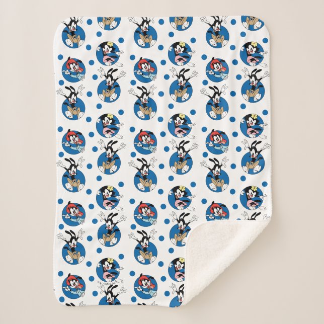 Animaniacs | Yakko, Wakko & Dot Circle Pattern Sherpadecke (Vorderseite)