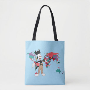 Animaniacs   Yakkos Weltkarte Grafik Tasche