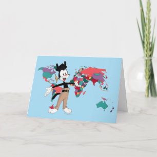 Animaniacs Yakko's World Map Graphic Karte