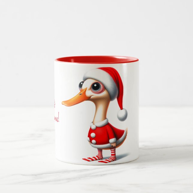 Animated Duck Christmas Mug (Centre)