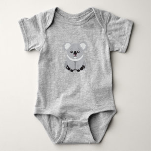 Animated Koala Bear Baby Bodysuit Strampler