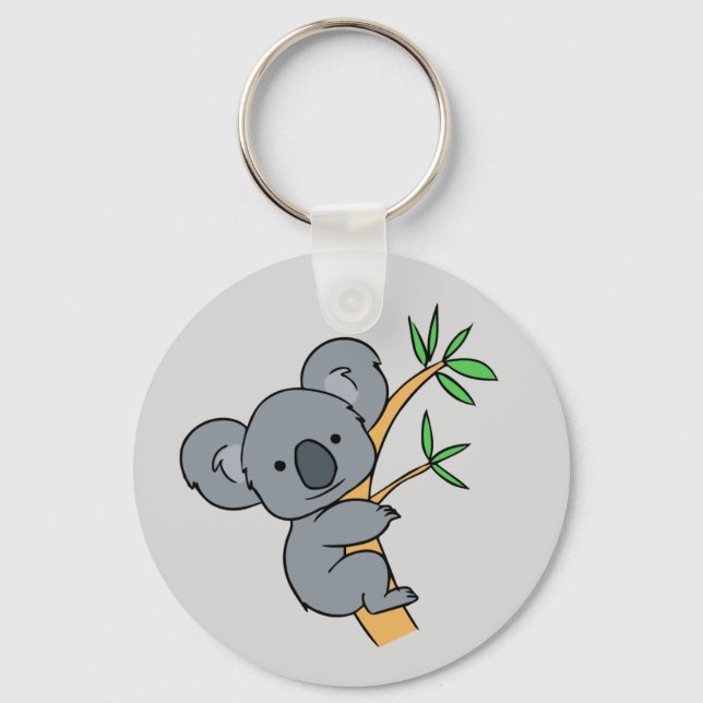 Animated Koala Bear Keychain Schlüsselanhänger (Vorderseite)