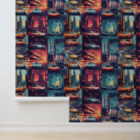 Animated Retro-Rennwagen Pop Kunst Fantasy-Welt