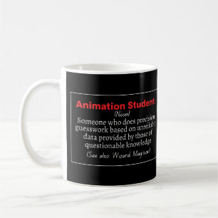 Animation Student lustige Definition Kaffeetasse