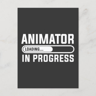 Animator im Studium Postkarte