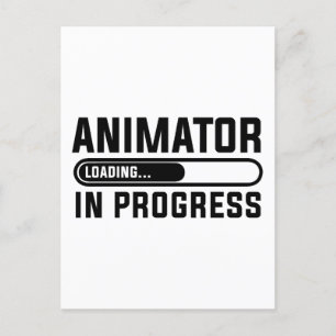 Animator im Studium Postkarte