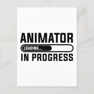 Animator im Studium Postkarte