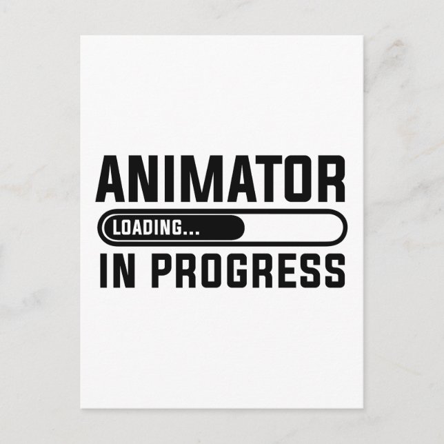 Animator im Studium Postkarte (Vorderseite)