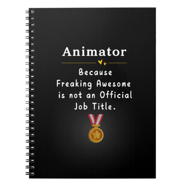 Animator Notizblock (Vorderseite)