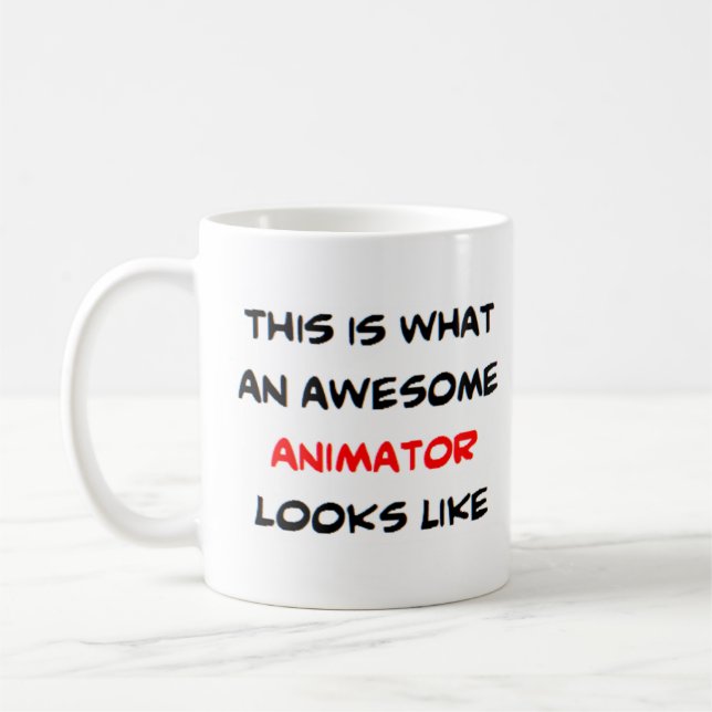 Animator, phantastisch kaffeetasse (Links)