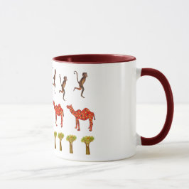 Animaux africains Belle illustration Combo Mug